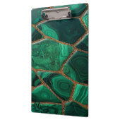 Porte-bloc Luxury Emerald Malachite Green Marble Abstract (Gauche)