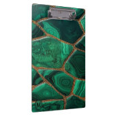 Porte-bloc Luxury Emerald Malachite Green Marble Abstract (Swatch)