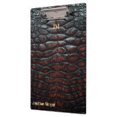 Porte-bloc Luxury Executive Monogram Premium Leather (Gauche)