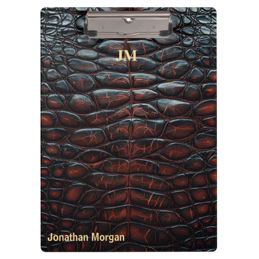 Porte-bloc Luxury Executive Monogram Premium Leather (Devant)