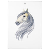 Porte-bloc M lettre nom personnalisé monogramme avec cheval (Dos)