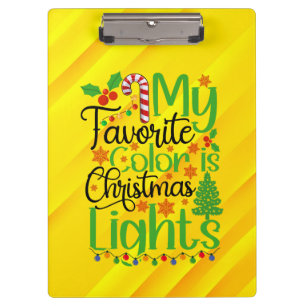 Porte-bloc Ma couleur préférée est Christmas Lights-55667