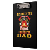 Porte-bloc Ma Fille A Ton Dos Fier Pompier Papa (Gauche)