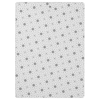 Porte-bloc Maacah001 B&W grille abstraite de doodle