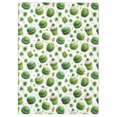 Porte-bloc Macaron et trèfle aquarelle de la Saint-Patrick (Dos)