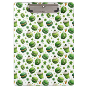 Porte-bloc Macaron et trèfle aquarelle de la Saint-Patrick