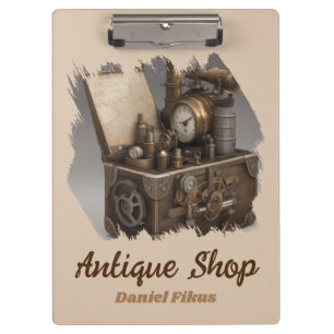 Porte-bloc Machine à temps Steampunk - Vintage coffre au trés