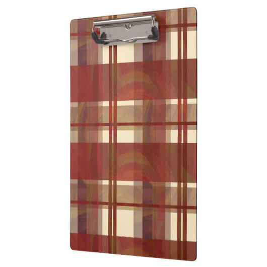 Porte-bloc Madras Plaid Fall Red (Gauche)