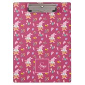Porte-bloc Magenta Monogramme Magenta Jardin des lapins et de (Devant)