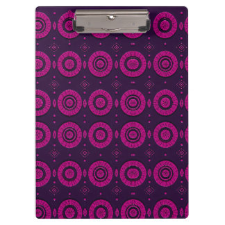 Porte-bloc Magenta Motif Géométrique Africain Cerc