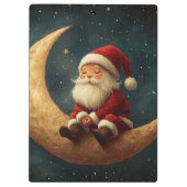 Porte-bloc Magical Night with Crescent Moon and Santa Claus (Dos)