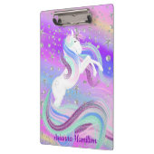 Porte-bloc Magique Unicorne Sparkly Silver Stars Porte - bloc (Gauche)