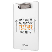 Porte-bloc Magnifique enseignant typographie moderne cadeau o (Gauche)