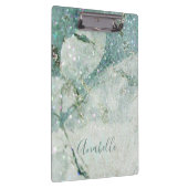 Porte-bloc Magnifique marbre vert et Parties scintillant Mono (Swatch)
