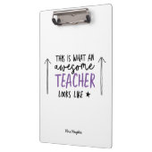 Porte-bloc Magnifique professeur de typographie moderne viole (Gauche)