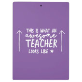 Porte-bloc Magnifique professeur de typographie moderne viole (Dos)