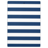 Porte-bloc Magnolia Moderne Sur Bleu Marine Bleu Stripes Pers (Dos)