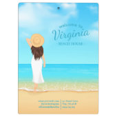 Porte-bloc Maison de Plage Côtière Océanique (Dos)