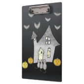 Porte-bloc Maison d'Halloween, Chats noirs, Chats, Chauves-so (Gauche)