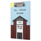 Porte-bloc Maison scolaire de l'enseignant sur mesure (Gauche)