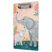 Porte-bloc Maman éléphant et bébé (Gauche)