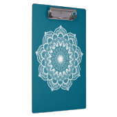 Porte-bloc Mandala blanc sur fond bleu (Swatch)