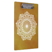 Porte-bloc Mandala blanc sur fond doré (Swatch)