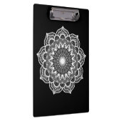 Porte-bloc Mandala blanc sur fond noir (Swatch)