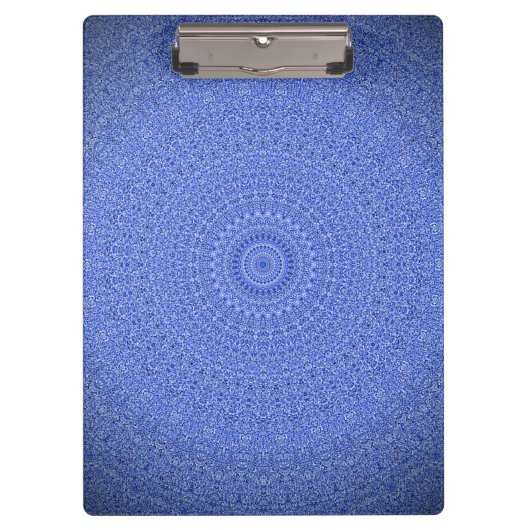 Porte-bloc Mandala bleu (Devant)