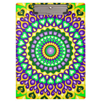 Porte-bloc Mandala coloré aux couleurs vives