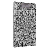 Porte-bloc Mandala d'art original noir et blanc (Swatch)