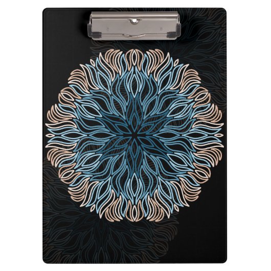 Porte-bloc Mandala de sable et de mer (Devant)