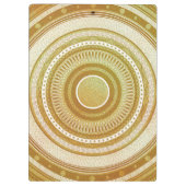 Porte-bloc Mandala d'or et de paillettes (Dos)