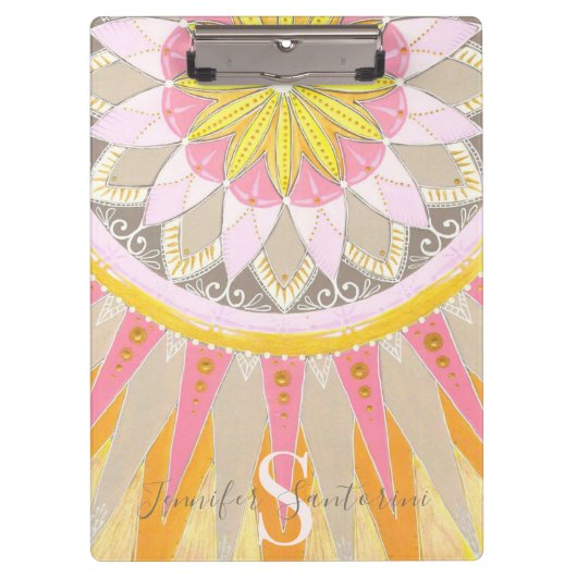 Porte-bloc Mandala Morning Sun Porte - bloc tendance (Devant)