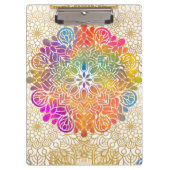 Porte-bloc Mandala multicolore (Devant)