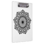 Porte-bloc Mandala noir sur fond blanc (Swatch)