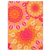 Porte-bloc Mandala Superposé Orange Rose Jaune (Dos)