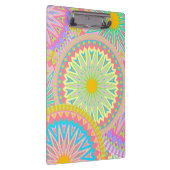 Porte-bloc Mandala superposé rose bleu jaune menthe violet (Swatch)