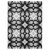 Porte-bloc Mandala Zen noir et blanc Personnalisé (Dos)