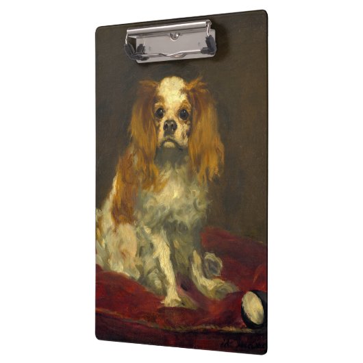 Porte-bloc Manet A King Charles Spaniel (Gauche)