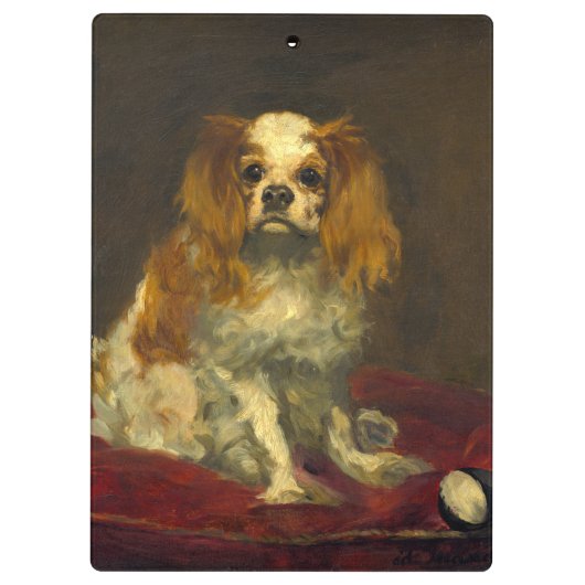Porte-bloc Manet A King Charles Spaniel (Dos)