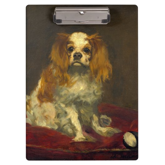 Porte-bloc Manet A King Charles Spaniel (Devant)