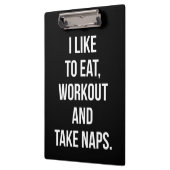 Porte-bloc Manger, s'entraîner et faire des siestes - Entraîn (Gauche)