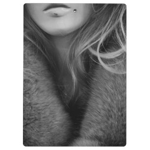 Porte-bloc Mannequin blond en noir et blanc