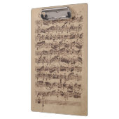 Porte-bloc Manuscrit Bach Musique Feuille Antique (Gauche)