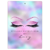 Porte-bloc Maquillage Artiste Beauté Lashes Parties scintilla (Dos)