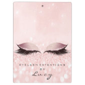 Porte-bloc Maquillage Artiste Beauté Lashes Parties scintilla (Dos)