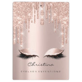 Porte-bloc Maquillage Artiste Brown Lashes de cire Étincelle (Dos)