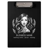 Porte-bloc Maquillage Artiste Coiffure Stylo moderne Noir Bla (Devant)