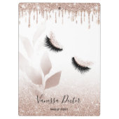 Porte-bloc Maquillage Artiste Floral Lashes Rose Gold (Dos)
